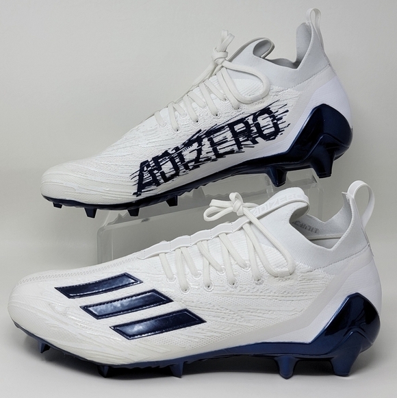 Adidas Adizero Primeknit Men’s Size 14 Football Cleats GV9624 White Navy New main image 4